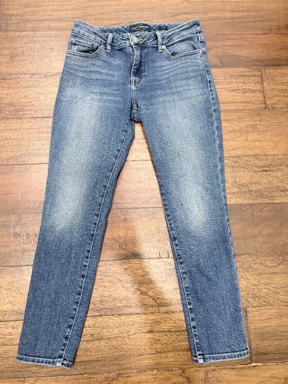 Lucky Brand Lolita Skinny Jeans Women’s 6/28 Medium Wash Stretch Ankle Crop